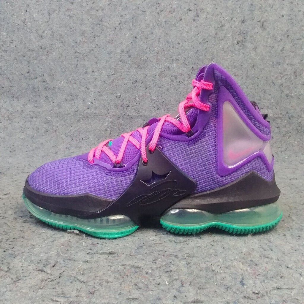 Nike Lebron 19 Purple Teal Mens Shoes Size 8 Basketball Sneakers Cz0203-500